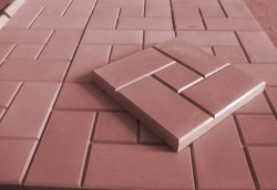 KeyStone Тротуарная плитка "Калифорния"красная (1шт/6кг - 222 шт/паллет)